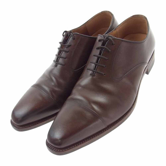 SCOTCH GRAIN スコッチグレイン 937 内羽根 ストレートチップ シューズ ブラウン系 26 1/2【中古】