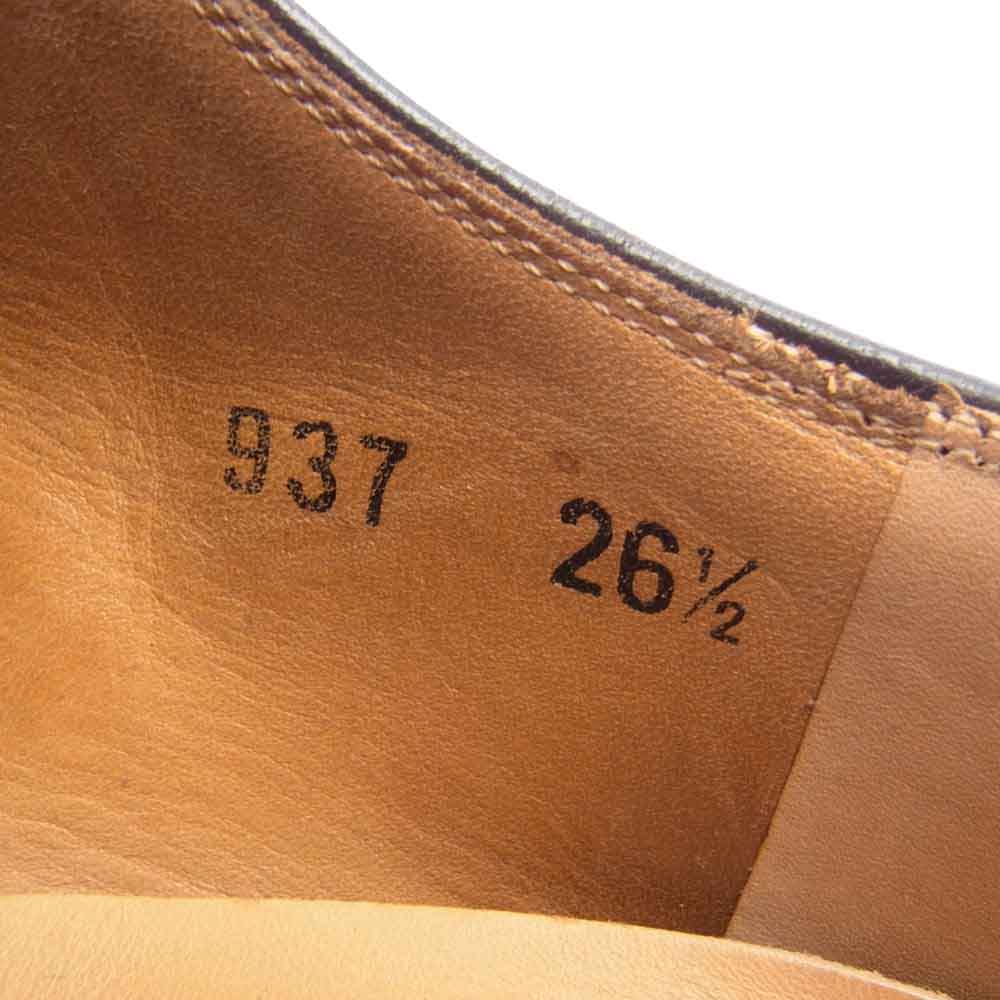 SCOTCH GRAIN スコッチグレイン 937 内羽根 ストレートチップ シューズ ブラウン系 26 1/2【中古】