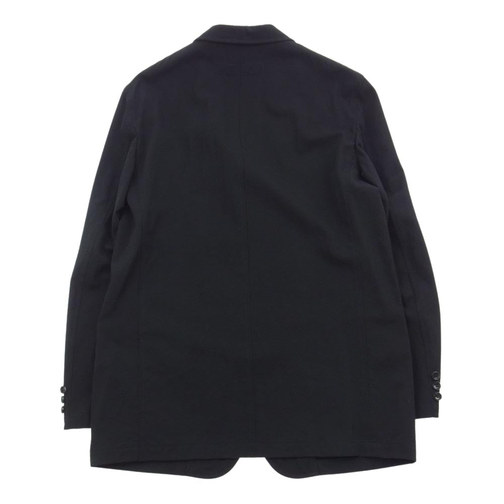 COMME des GARCONS HOMME コムデギャルソンオム AD2000 HJ10001M HP17041M 田中啓一 ジップ テーラード ジャケット 2タック センタープレス スラックス パンツ セットアップ ブラック系 M【中古】