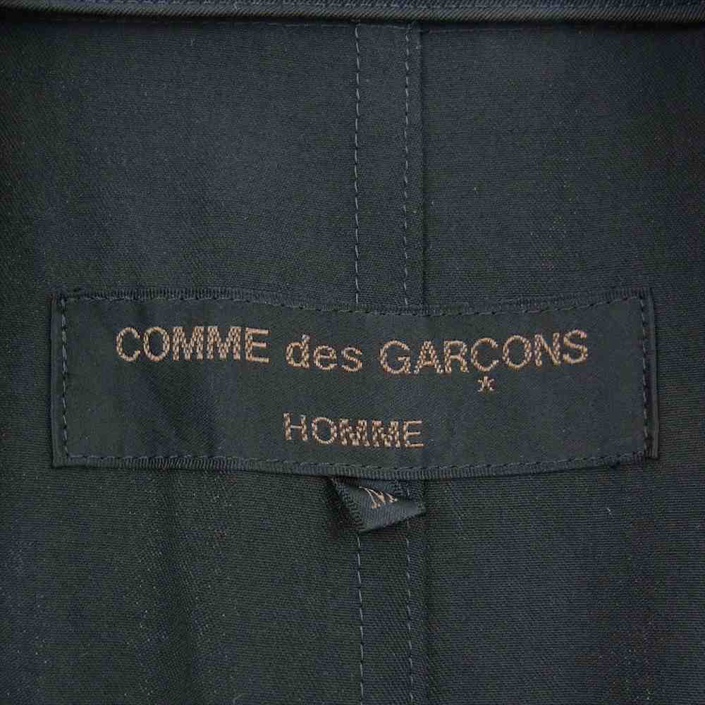 COMME des GARCONS HOMME コムデギャルソンオム AD2000 HJ10001M HP17041M 田中啓一 ジップ テーラード ジャケット 2タック センタープレス スラックス パンツ セットアップ ブラック系 M【中古】