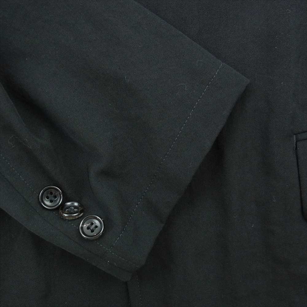 COMME des GARCONS HOMME コムデギャルソンオム AD2000 HJ10001M HP17041M 田中啓一 ジップ テーラード ジャケット 2タック センタープレス スラックス パンツ セットアップ ブラック系 M【中古】