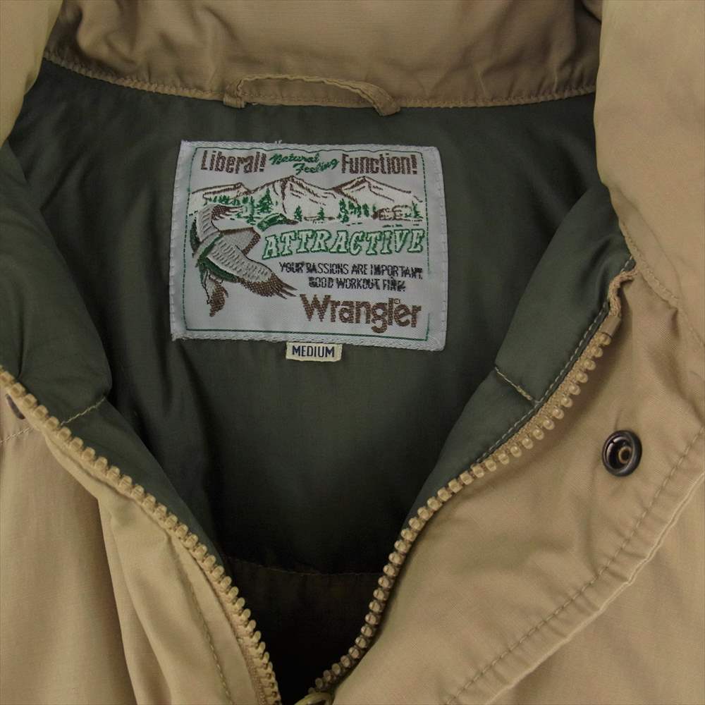 ラングラー M4032-34 着脱可能フード付き ダウンジャケット ベージュ ベージュ系 M【中古】