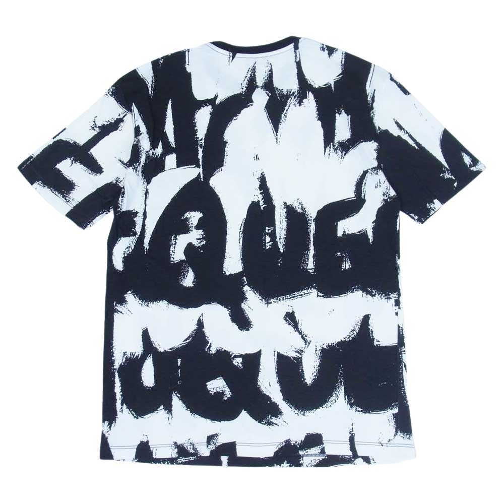 Alexander McQueen アレキサンダーマックイーン 50018 ケリングジャパンタグ GRAFFITI Sweatshirt グラフィティ ペイント ロゴ クルーネック Tシャツ ブラック系 36【中古】