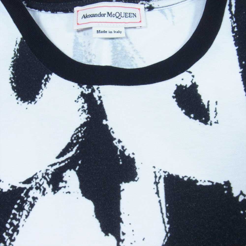 Alexander McQueen アレキサンダーマックイーン 50018 ケリングジャパンタグ GRAFFITI Sweatshirt グラフィティ ペイント ロゴ クルーネック Tシャツ ブラック系 36【中古】