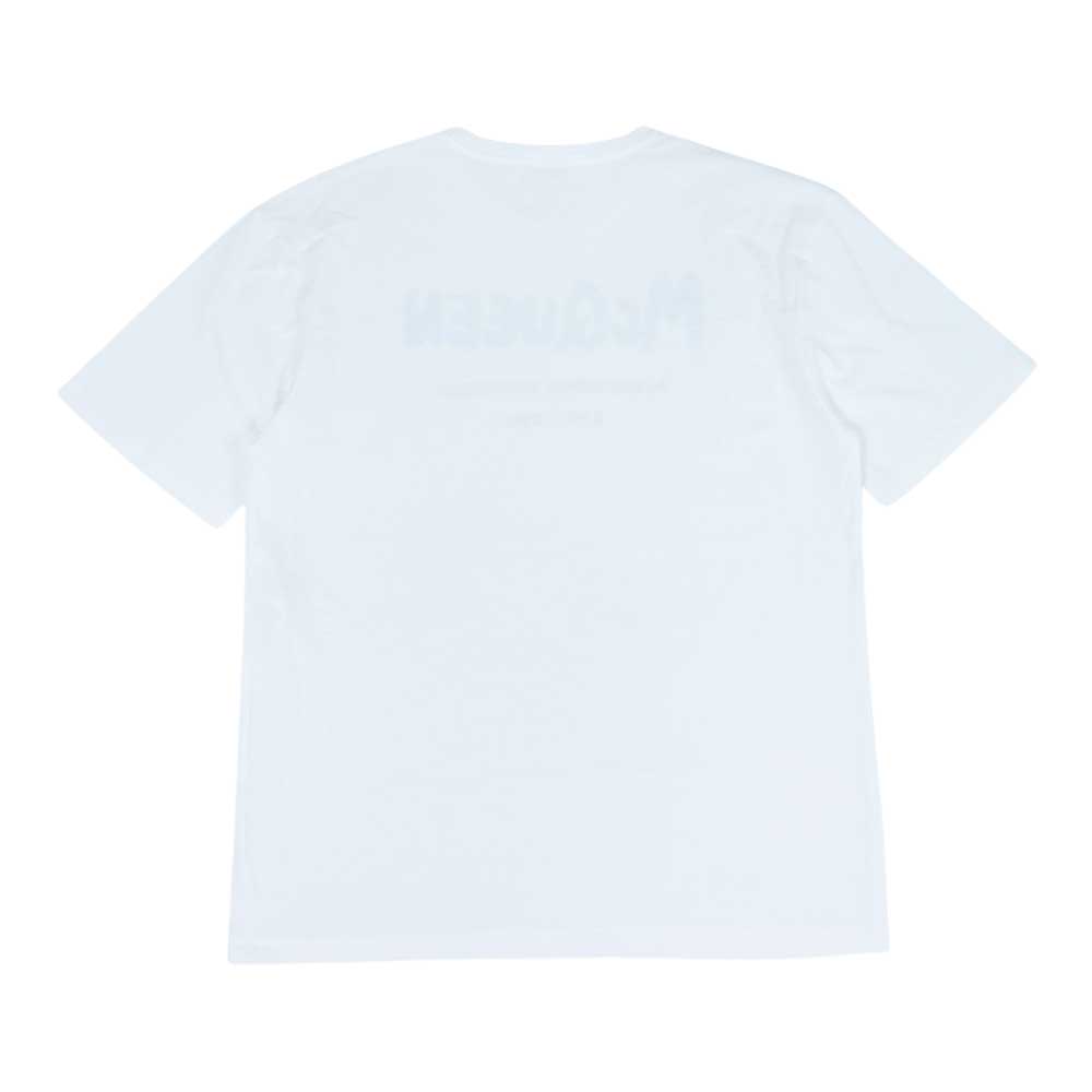 Alexander McQueen アレキサンダーマックイーン 50018 ケリングジャパンタグ GRAFFITI グラフィティ ペイント ロゴプリント クルーネック 半袖 Tシャツ ホワイト系 40【中古】