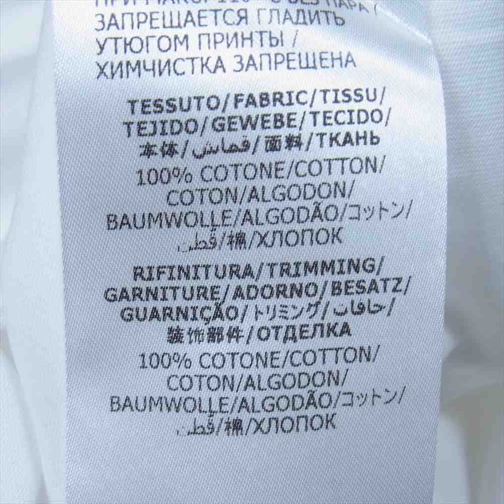 Alexander McQueen アレキサンダーマックイーン 50018 ケリングジャパンタグ GRAFFITI グラフィティ ペイント ロゴプリント クルーネック 半袖 Tシャツ ホワイト系 40【中古】