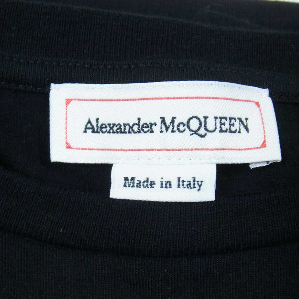 Alexander McQueen アレキサンダーマックイーン 50018 ケリングジャパンタグ GRAFFITI グラフィティ ペイント ロゴプリント クルーネック 半袖 Tシャツ ブラック系 40【中古】