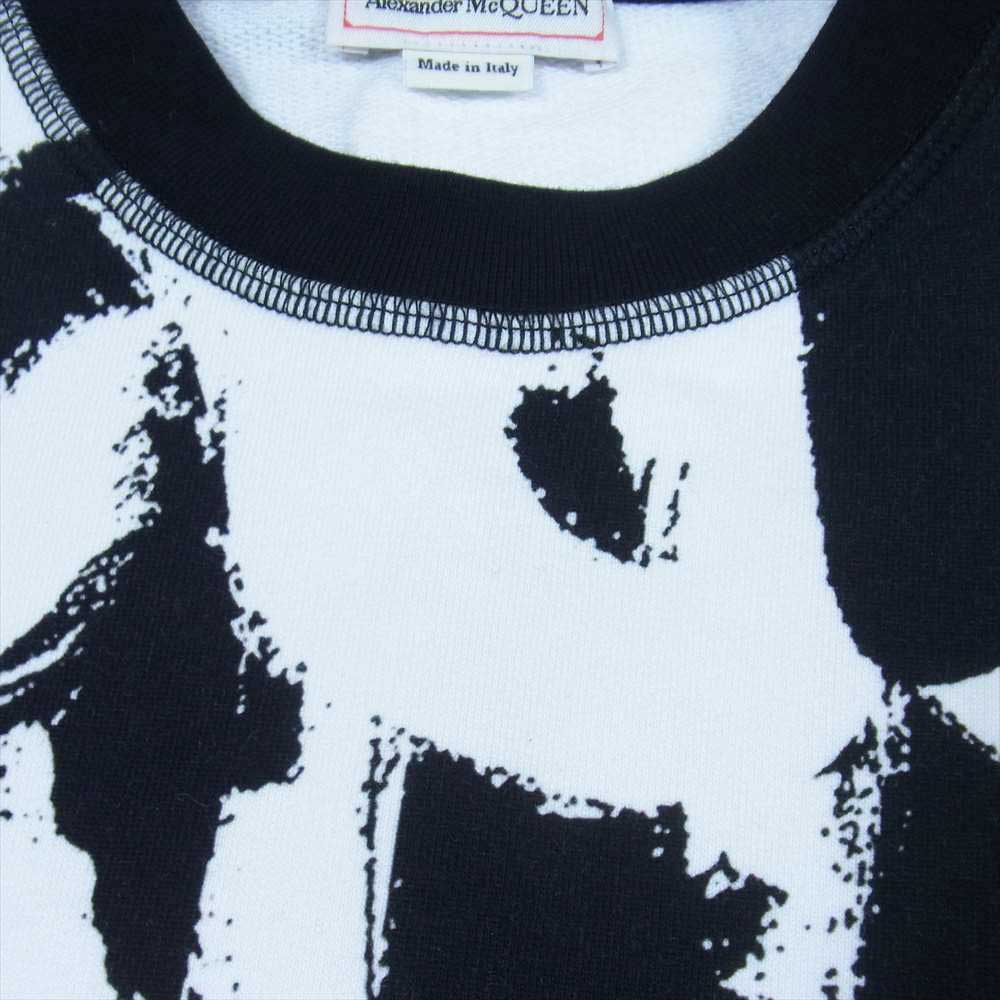 Alexander McQueen アレキサンダーマックイーン 50018 ケリングジャパンタグ GRAFFITI Sweatshirt グラフィティ ペイント ロゴ クルーネック スウェット ブラック系 36【中古】