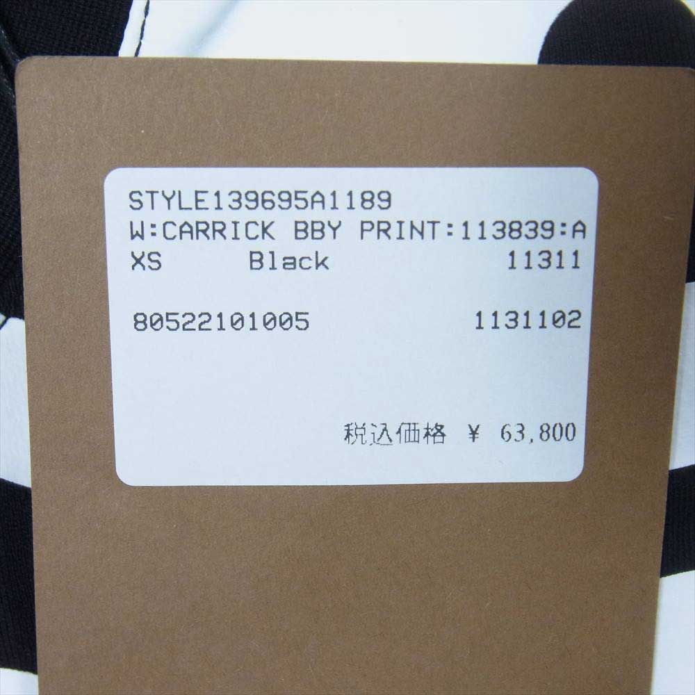 BURBERRY バーバリー 22SS 8052210 ロゴプリント クルーネック 半袖 Tシャツ ブラック系 XS【極上美品】【中古】