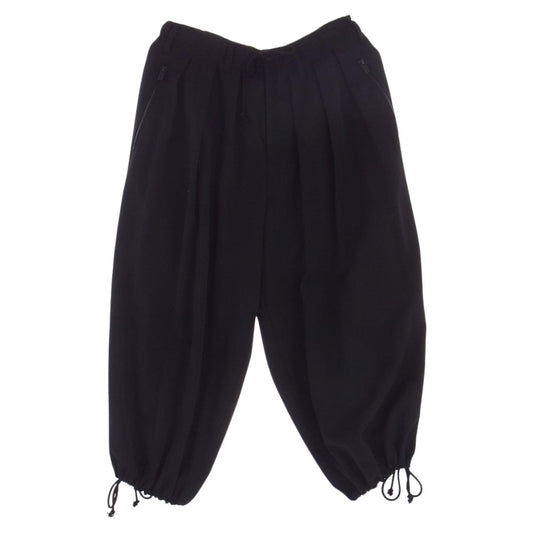 Yohji Yamamoto POUR HOMME ヨウジヤマモトプールオム 21AW HD-P13-100 GABARDINE FASTENER BALLOON PANTS ウールギャバジン O-ファスナー付き バルーンパンツ ブラック系 2【中古】