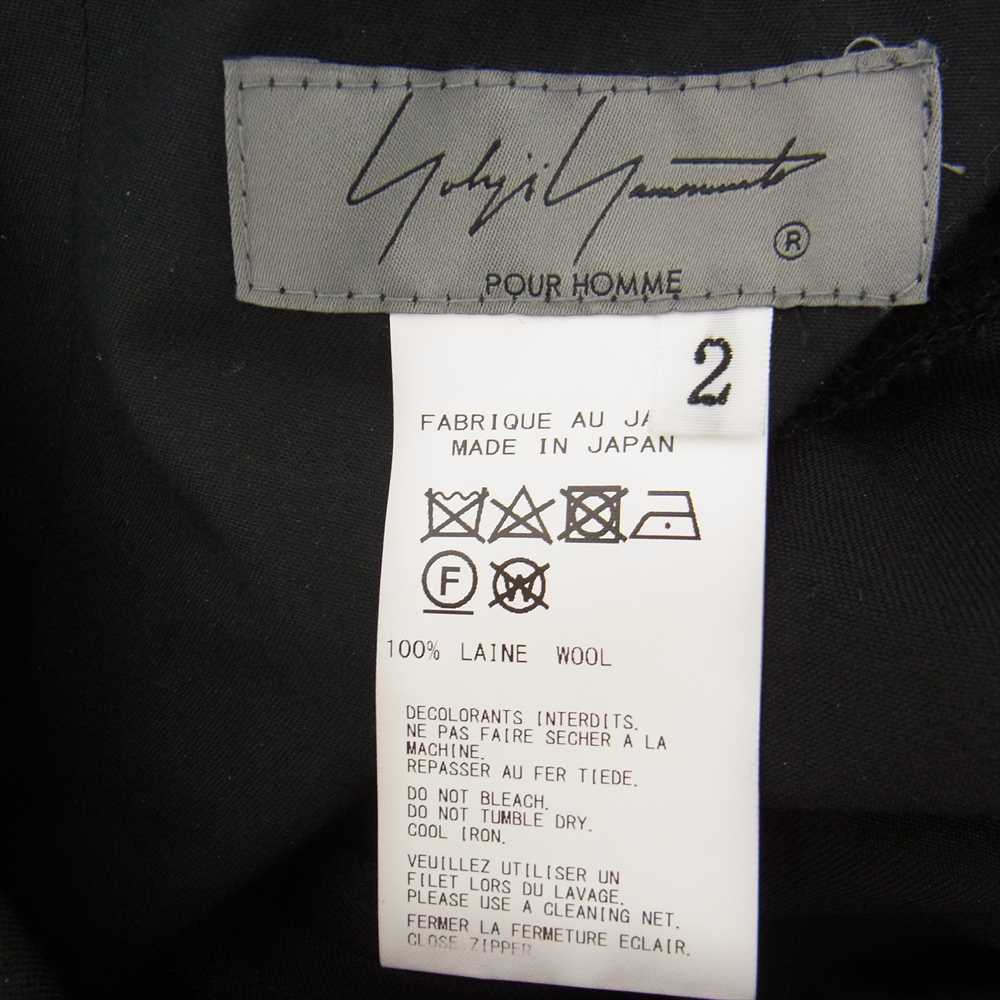 Yohji Yamamoto POUR HOMME ヨウジヤマモトプールオム 21AW HD-P13-100 GABARDINE FASTENER BALLOON PANTS ウールギャバジン O-ファスナー付き バルーンパンツ ブラック系 2【中古】