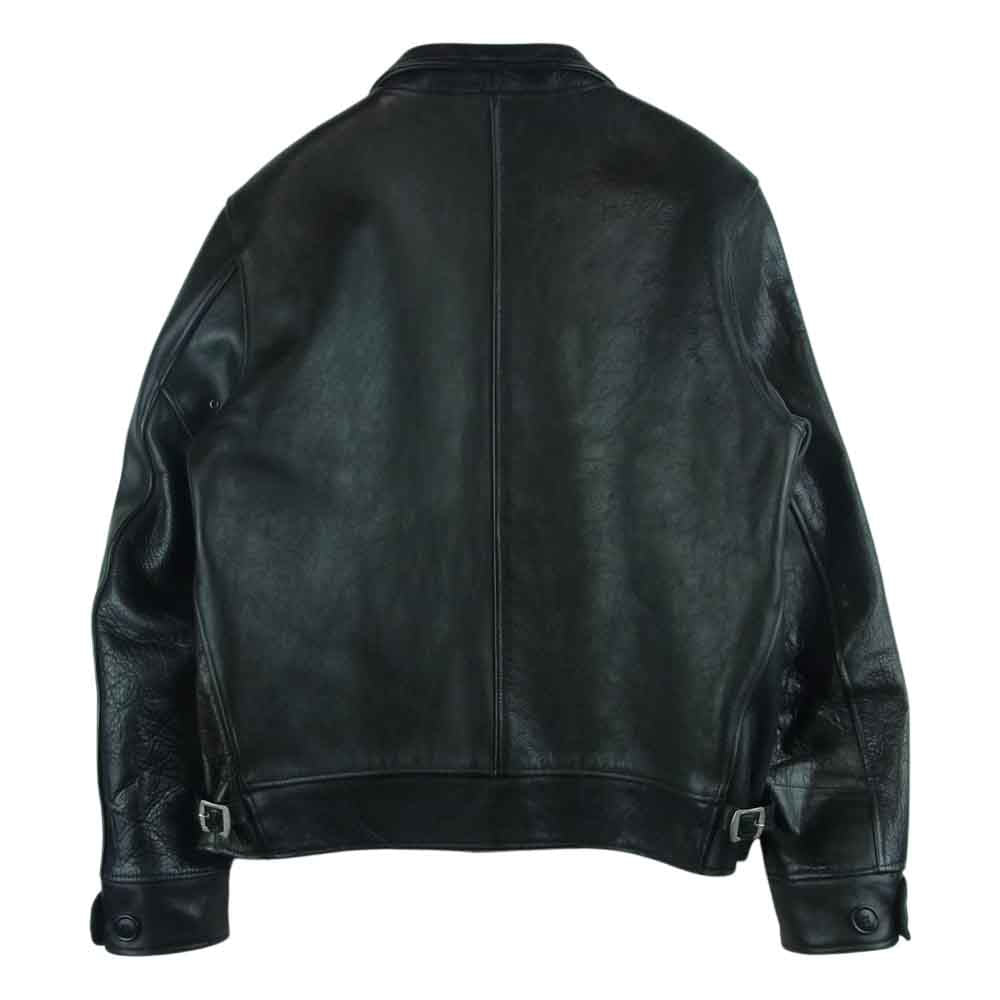 WAREHOUSE ウエアハウス HELLER'S CAFE ヘラーズカフェ 1930s ショート ホースハイド スポーツ レザー ジャケット ブラック系 38【中古】