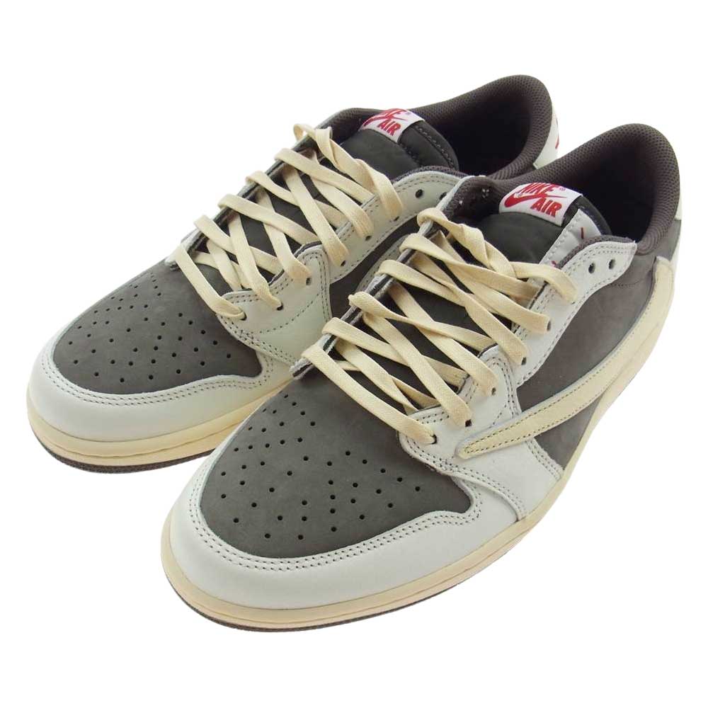 NIKE ナイキ DM7866-162 × Travis Scott トラヴィス スコット Air Jordan 1 Low REVERSE MOCH エアジョーダン ワン ロー リバース モカ スニーカー 29.5cm【新古品】【未使用】【中古】
