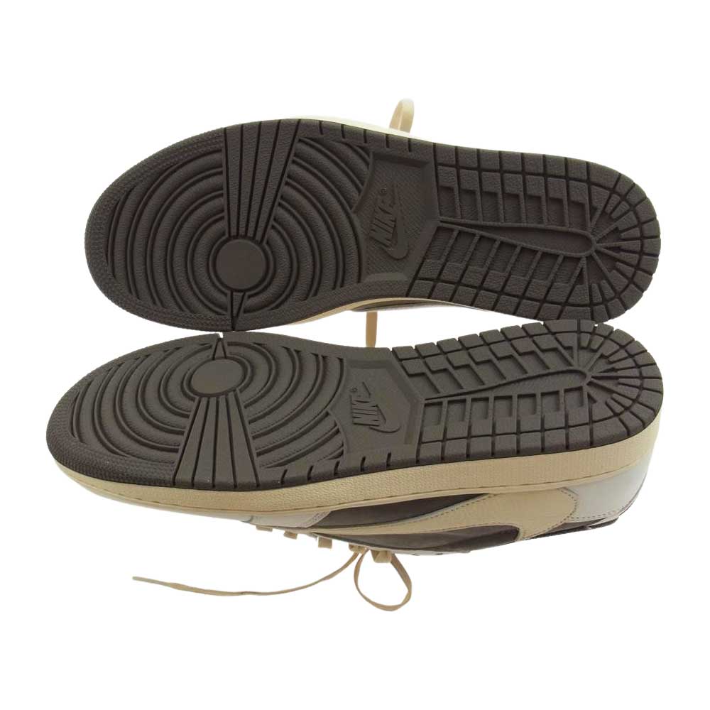 NIKE ナイキ DM7866-162 × Travis Scott トラヴィス スコット Air Jordan 1 Low REVERSE MOCH エアジョーダン ワン ロー リバース モカ スニーカー 29.5cm【新古品】【未使用】【中古】