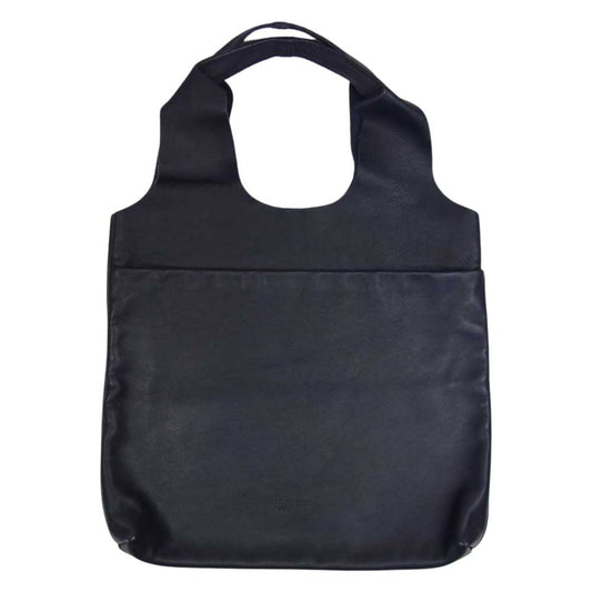 JIL SANDER ジルサンダー NAVY ネイビー レザー トート バッグ ネイビー系【中古】