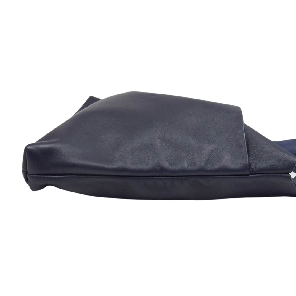 JIL SANDER ジルサンダー NAVY ネイビー レザー トート バッグ ネイビー系【中古】