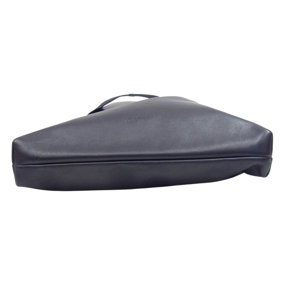 JIL SANDER ジルサンダー NAVY ネイビー レザー トート バッグ ネイビー系【中古】