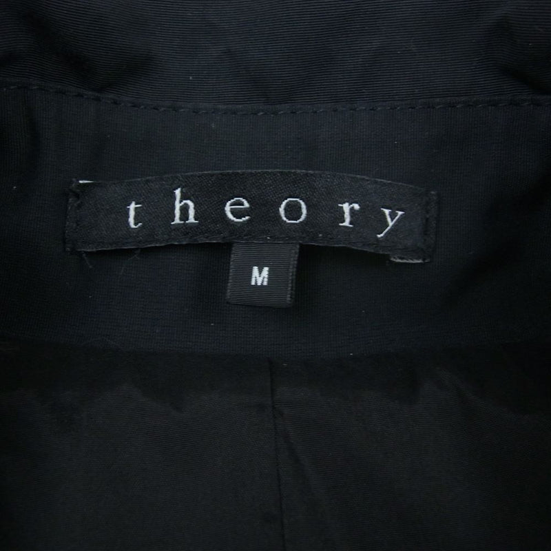 theory セオリー 01-3109602 ベルテッド トレンチ コート ブラック系 M【中古】