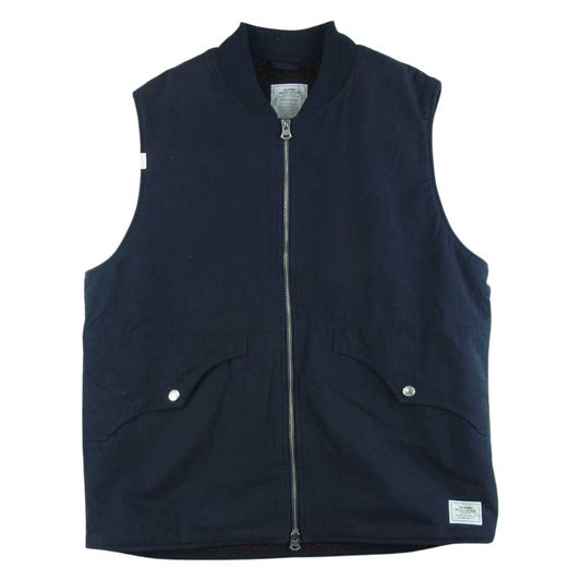 CRIMIE クライミー CR-02L5-JK34 MILITARY BOA VEST ミリタリー ボア ベスト 中国製 ダークネイビー系 XL【中古】