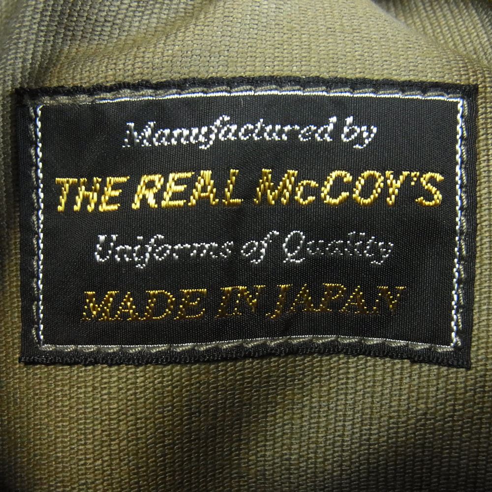 The REAL McCOY'S ザリアルマッコイズ MJ14011 37J1B FLYING CHIEFS タンカース フライング ミリタリー ジャケット カーキ系 44【中古】