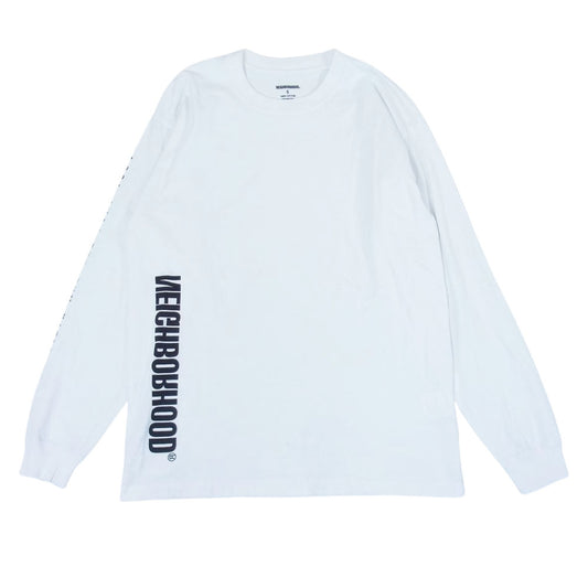 NEIGHBORHOOD ネイバーフッド 21AW 202PCNH-LT12 F&L/C-TEE.LS 長袖 Tシャツ ホワイト系 S【中古】