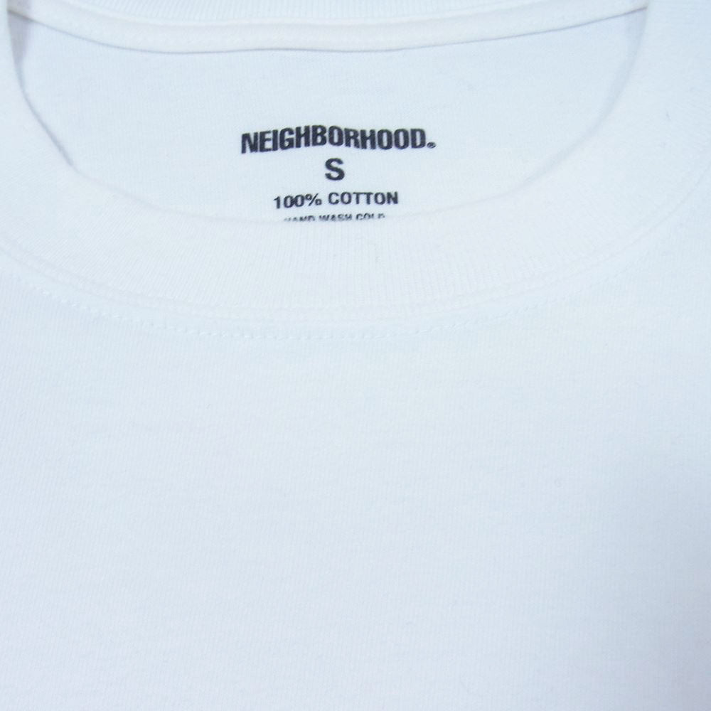 NEIGHBORHOOD ネイバーフッド 21AW 202PCNH-LT12 F&L/C-TEE.LS 長袖 Tシャツ ホワイト系 S【中古】