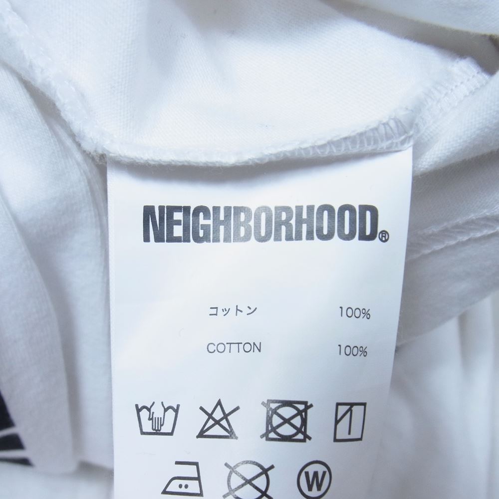 NEIGHBORHOOD ネイバーフッド 21AW 202PCNH-LT12 F&L/C-TEE.LS 長袖 Tシャツ ホワイト系 S【中古】