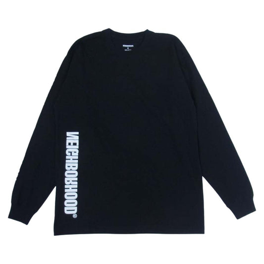 NEIGHBORHOOD ネイバーフッド 21AW 202PCNH-LT12 F&L/C-TEE.LS 長袖 Tシャツ ブラック系 S【中古】