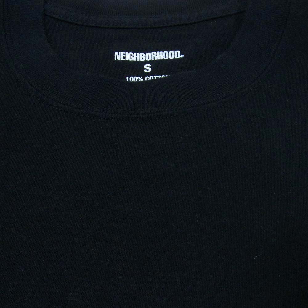 NEIGHBORHOOD ネイバーフッド 21AW 202PCNH-LT12 F&L/C-TEE.LS 長袖 Tシャツ ブラック系 S【中古】