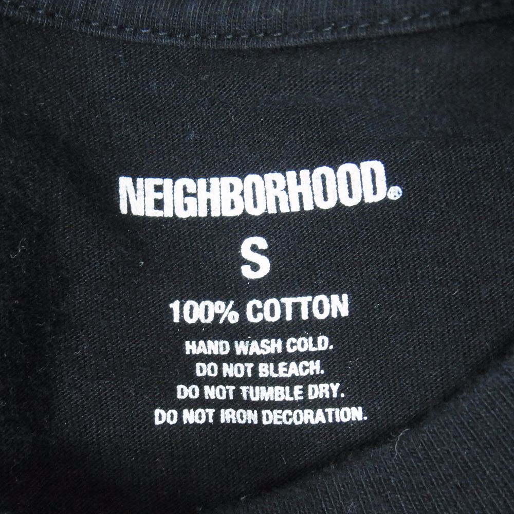 NEIGHBORHOOD ネイバーフッド 21AW 202PCNH-LT12 F&L/C-TEE.LS 長袖 Tシャツ ブラック系 S【中古】