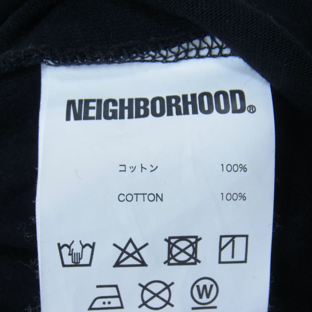 NEIGHBORHOOD ネイバーフッド 21AW 202PCNH-LT12 F&L/C-TEE.LS 長袖 Tシャツ ブラック系 S【中古】