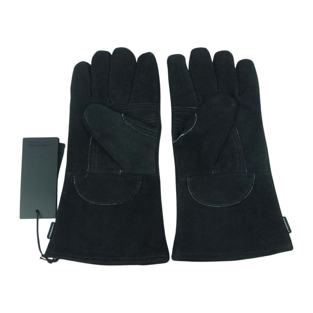 NEIGHBORHOOD ネイバーフッド 22AW 222GYGYN-AC03 GRIP SWANY TAKIBI GLOVE.CL カウ レザー タキビ グローブ 手袋 ブラック系【極上美品】【中古】