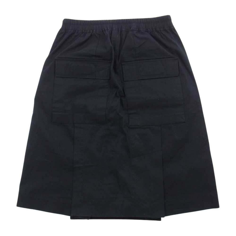 Rick Owens リックオウエンス 13SS イタリア製 ドローストリング ビッグ ラップ スカート ショーツ ハーフパンツ ブラック系 48【中古】