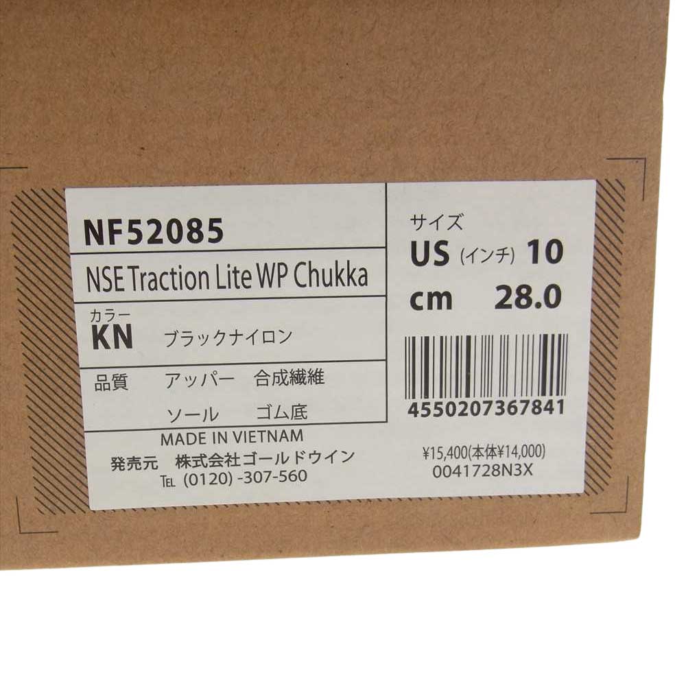 THE NORTH FACE ノースフェイス NF52085 NSE Traction Lite ヌプシ トラクション ライト ウォータープルーフ チャッカ ブーツ ブラック系【中古】