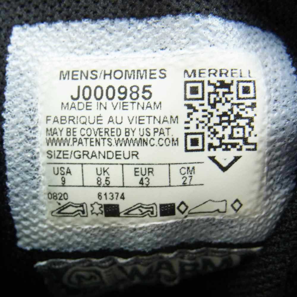 MERRELL メレル J000985 M COLDPACK ICE 6 POLAR WATERPROOF コールドパック アイスプラス ポーラー ウォーター プルーフ ブーツ ブラック系 27cm【美品】【中古】