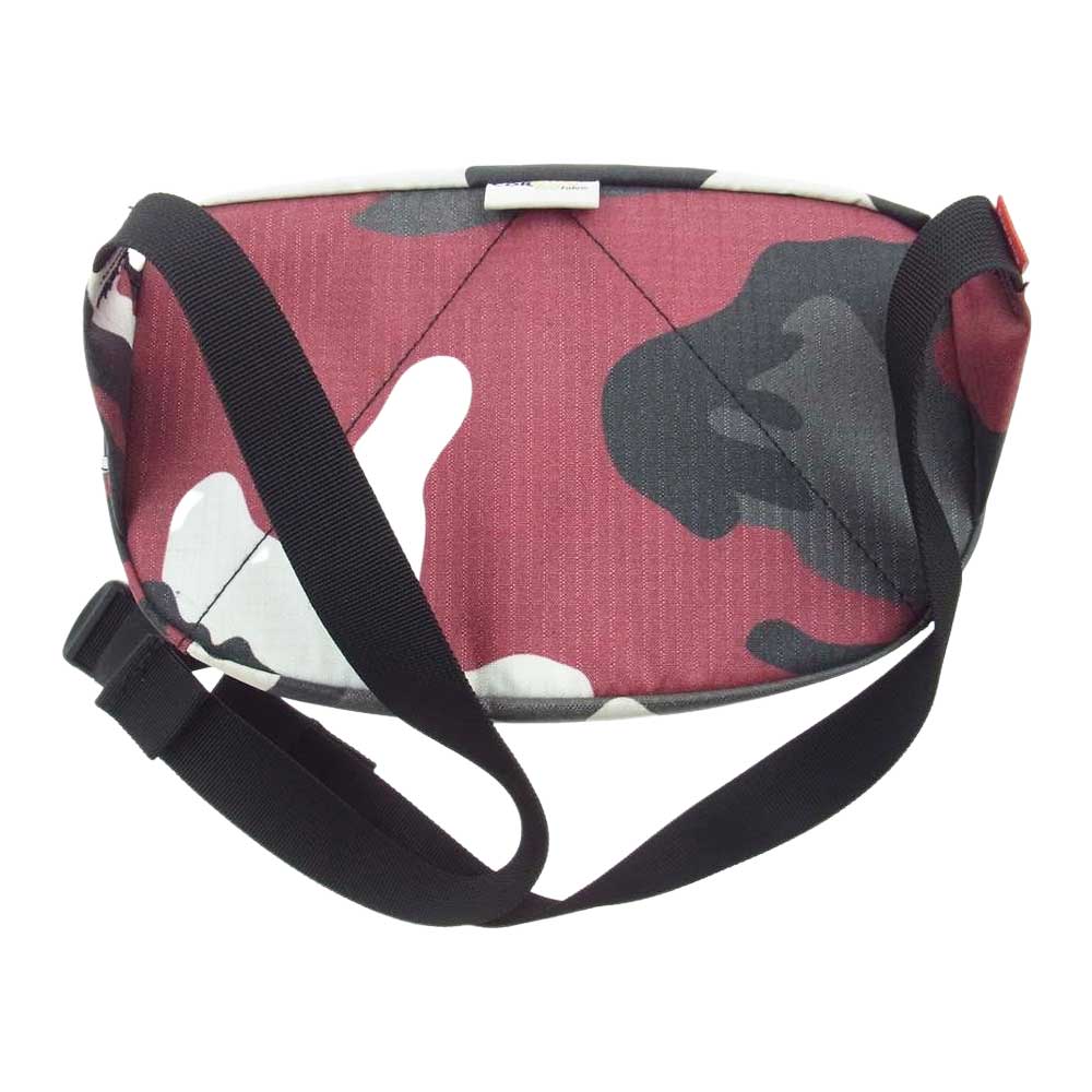 Supreme シュプリーム 21AW Waist Bag Red Camo ウエスト バッグ カモ ワインレッド系 ホワイト系【中古】