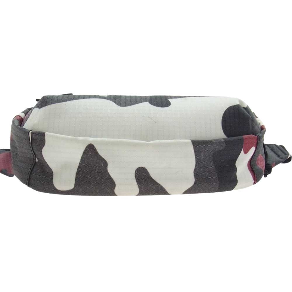 Supreme シュプリーム 21AW Waist Bag Red Camo ウエスト バッグ カモ ワインレッド系 ホワイト系【中古】