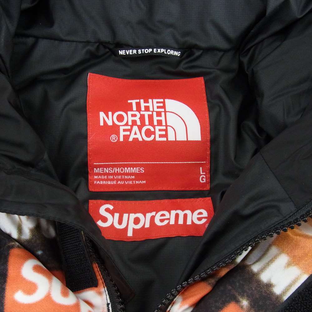 Supreme シュプリーム 22AW The North Face 800-Fill Half Zip Hooded Pullover ノースフェイス ハーフジップ フード プルオーバー ダウン ジャケット マルチカラー系 L【新古品】【未使用】【中古】