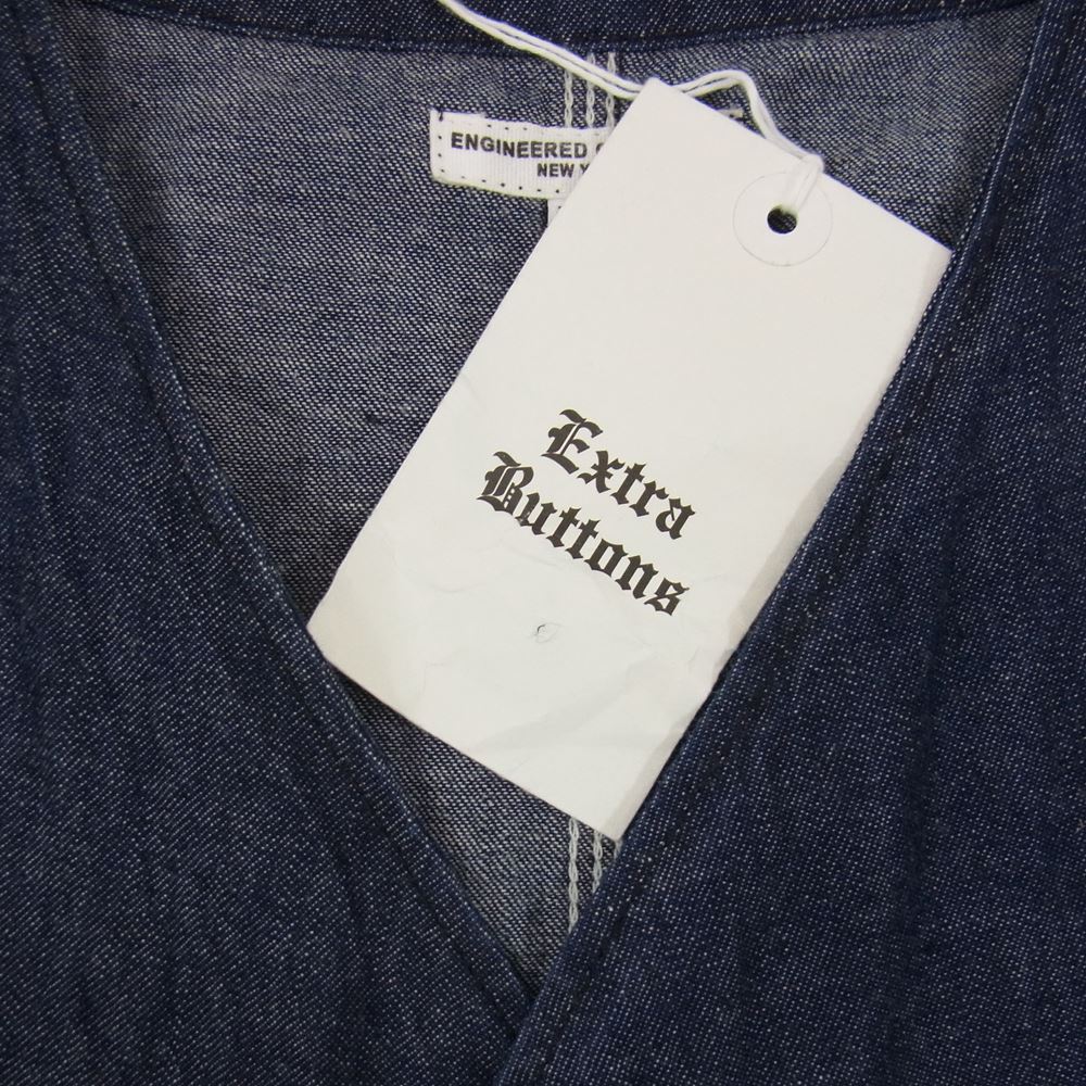 Engineered Garments エンジニアードガーメンツ アップランド デニム ワーク ベスト ネイビー系 XS【美品】【中古】