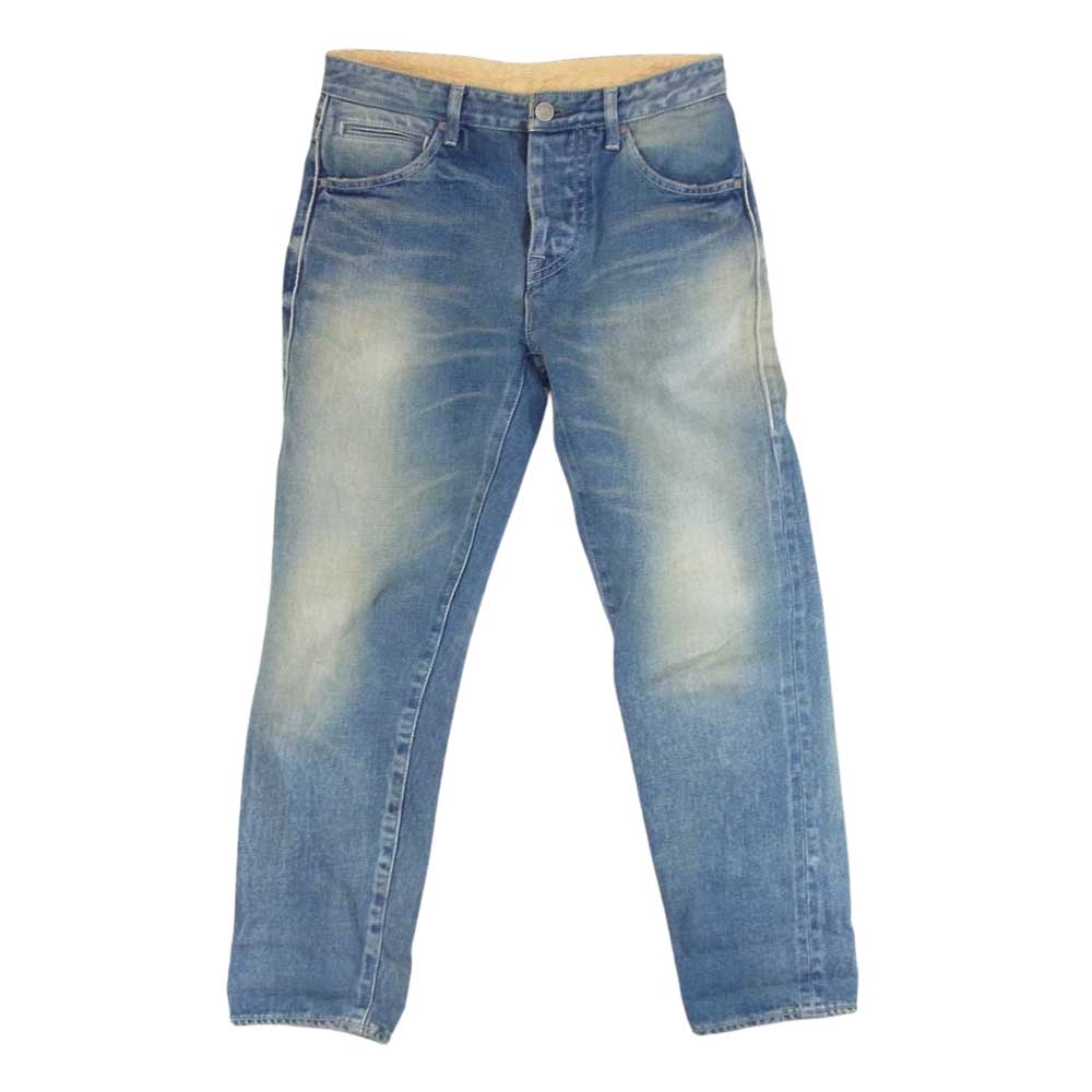 mina perhonen ミナペルホネン dn4400 always オールウェイズ ボタンフライ ストレート デニム インディゴブルー系 34【中古】