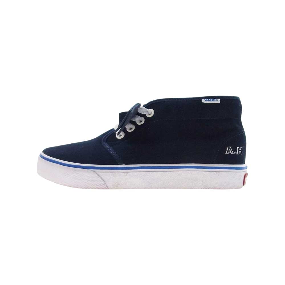 VANS バンズ × A.H AKIO HASEGAWA 長谷川昭雄 × BEAMS ビームス CHUKKA スエード チャッカ スニーカー ネイビー 25.5cm【美品】【中古】