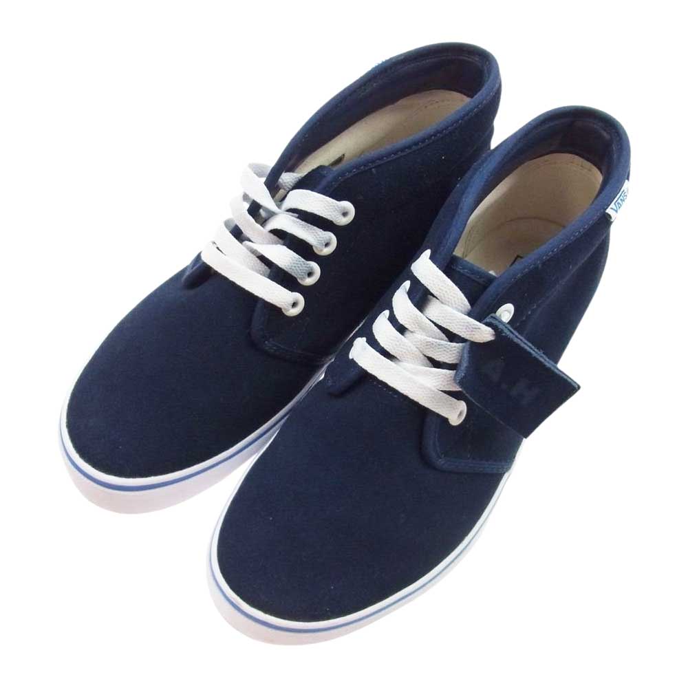VANS バンズ × A.H AKIO HASEGAWA 長谷川昭雄 × BEAMS ビームス CHUKKA スエード チャッカ スニーカー ネイビー 25.5cm【美品】【中古】
