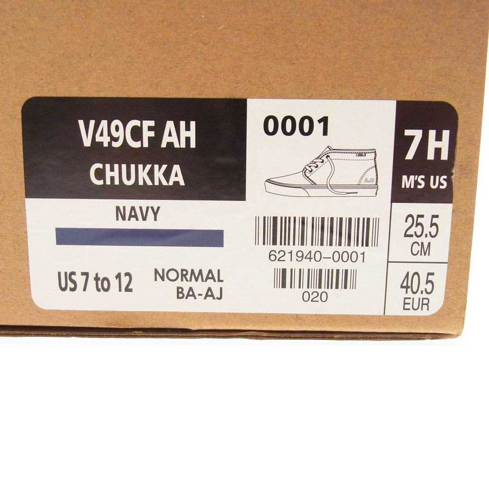 VANS バンズ × A.H AKIO HASEGAWA 長谷川昭雄 × BEAMS ビームス CHUKKA スエード チャッカ スニーカー ネイビー 25.5cm【美品】【中古】