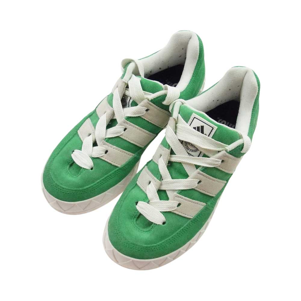 adidas アディダス GZ6202 ADIMATIC アディマティック スエード スニーカー  グリーン系 ホワイト系 26.5cm【中古】