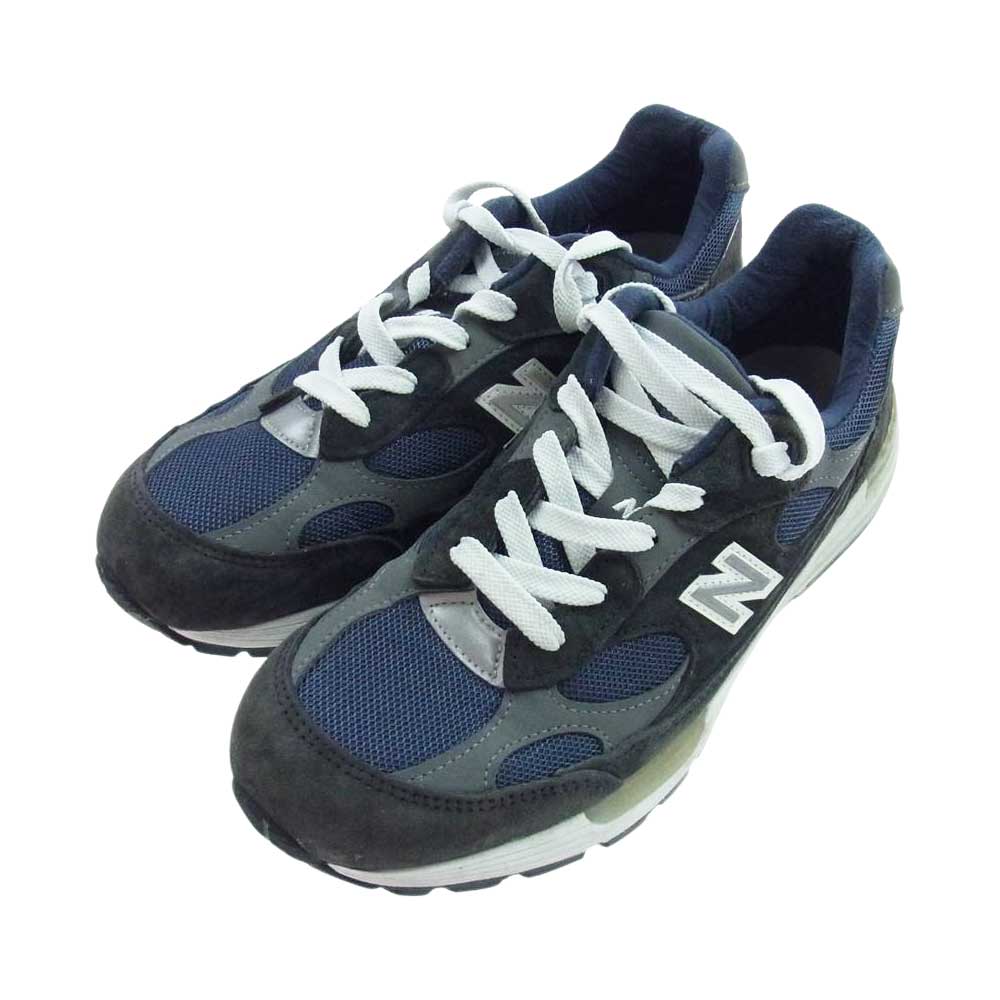 NEW BALANCE ニューバランス M992GG スエード スニーカー グレー系 26.0cm【中古】