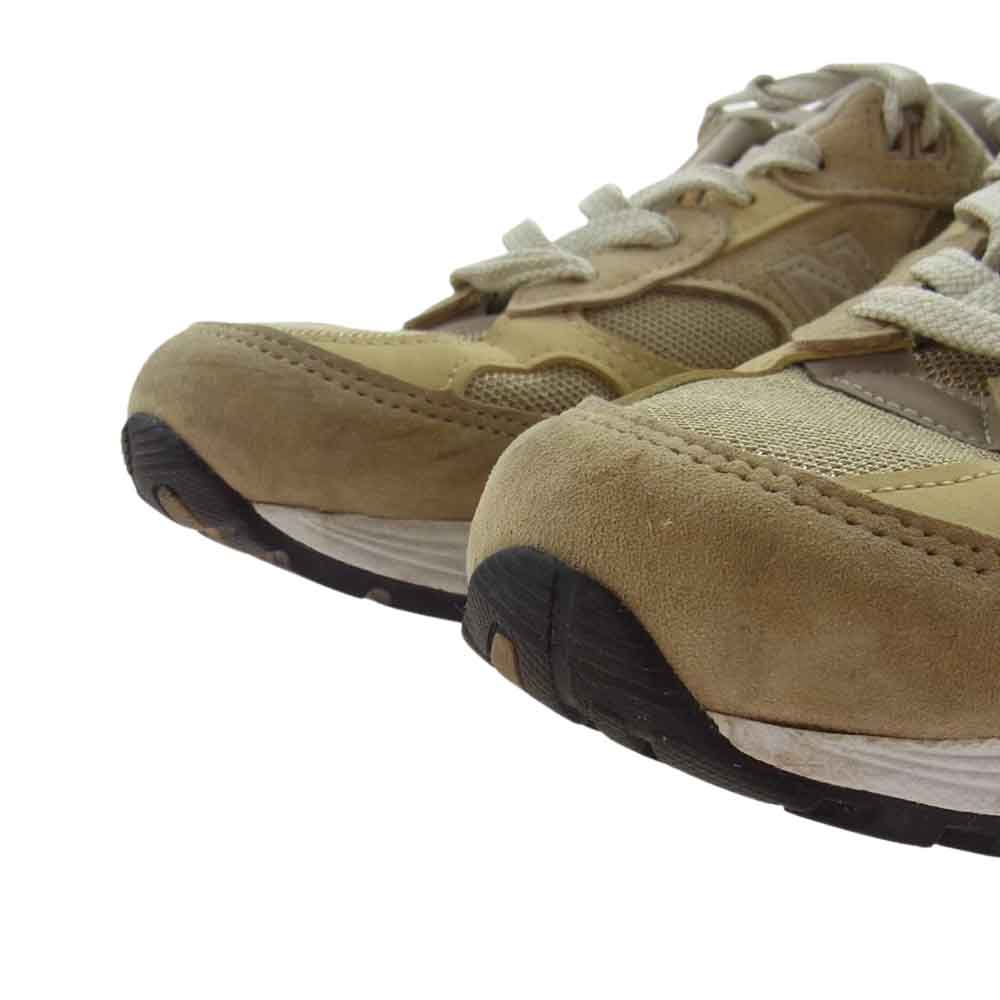 NEW BALANCE ニューバランス M992TN スエード スニーカー ベージュ系 25.5cm【中古】