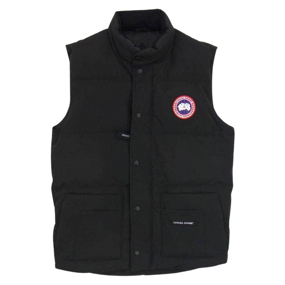 CANADA GOOSE カナダグース 4154M 国内正規品 サザビーリーグ FREESTYLE CREW VEST フリースタイル ダウン ベスト  ブラック系 S/P【中古】