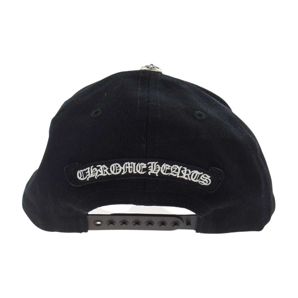 CHROME HEARTS クロムハーツ（原本無） 国内正規品 TRUCKER CAP トラッカー スクロール ラベル キャップ ブラック系【中古】