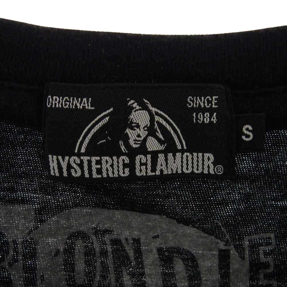 HYSTERIC GLAMOUR ヒステリックグラマー 02173CT04 RAPTURE pt T-SH ブロンディ フォトプリント 半袖 Tシャツ ブラック系 S【中古】