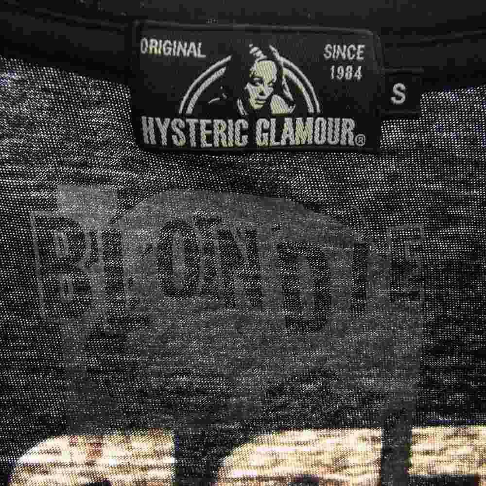 HYSTERIC GLAMOUR ヒステリックグラマー 02173CT04 RAPTURE pt T-SH ブロンディ フォトプリント 半袖 Tシャツ ブラック系 S【中古】